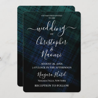 Create Your Own Dark Crosshatch Invitation