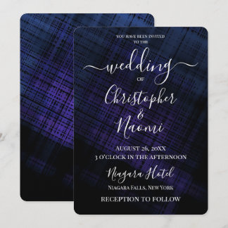 Create Your Own Dark Crosshatch Invitation