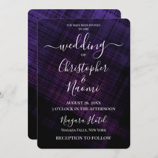 Create Your Own Dark Crosshatch Invitation