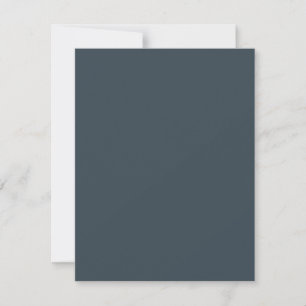 Create Your Own dark gray azure Flat Note Card