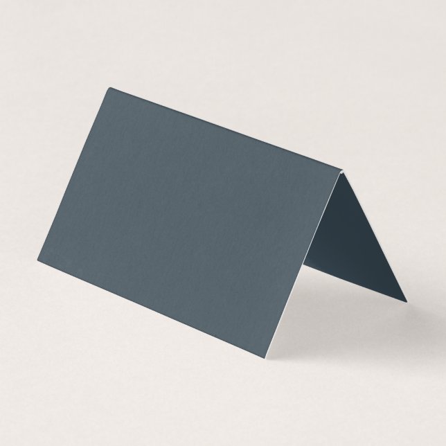 Create Your Own dark gray azure Folded Card (Front)
