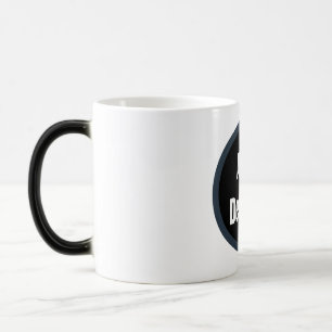 Create Your Own dark gray blue personalized Magic Mug