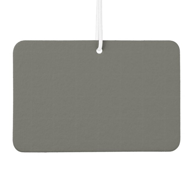 Create Your Own dark gray Custom Design Air Freshener (Front)