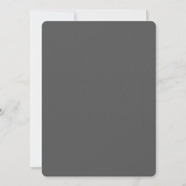 Create Your Own dark gray Custom Design Announcement (Front)
