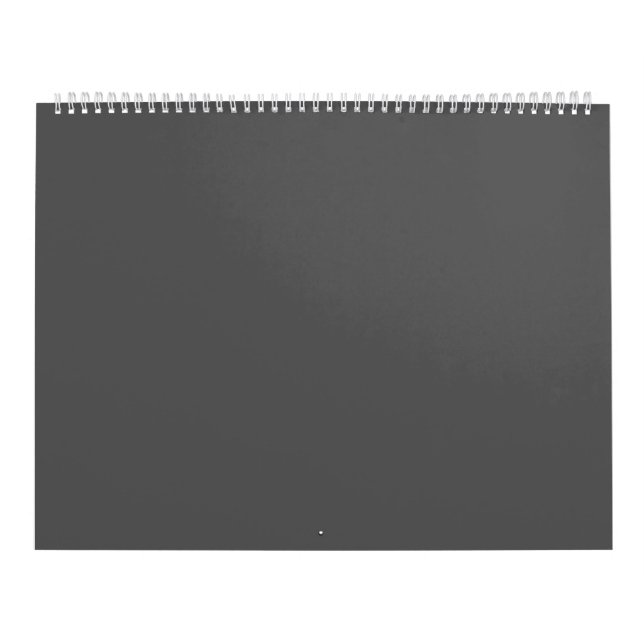 Create Your Own dark gray Custom Design Calendar (Cover)