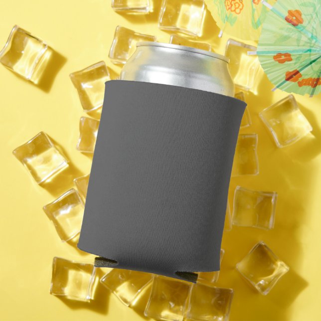 Create Your Own dark gray Custom Design Can Cooler (In Situ Summer)