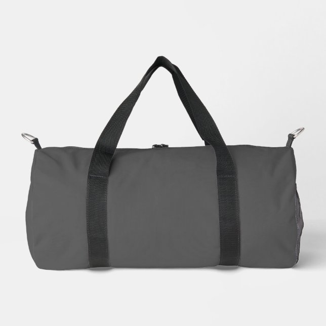 Create Your Own dark gray Custom Design Duffle Bag (Front)