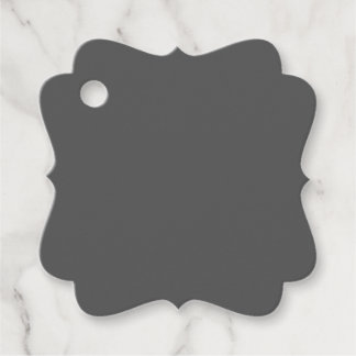 Create Your Own dark gray Custom Design Favour Tags