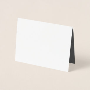 Create Your Own dark gray Custom Design Foil Card