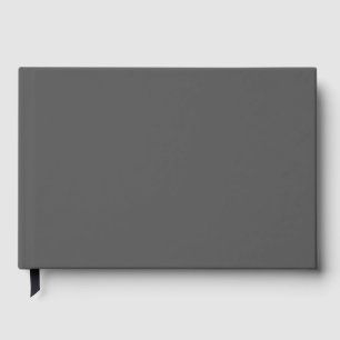 Create Your Own dark gray Custom Design Guest Book