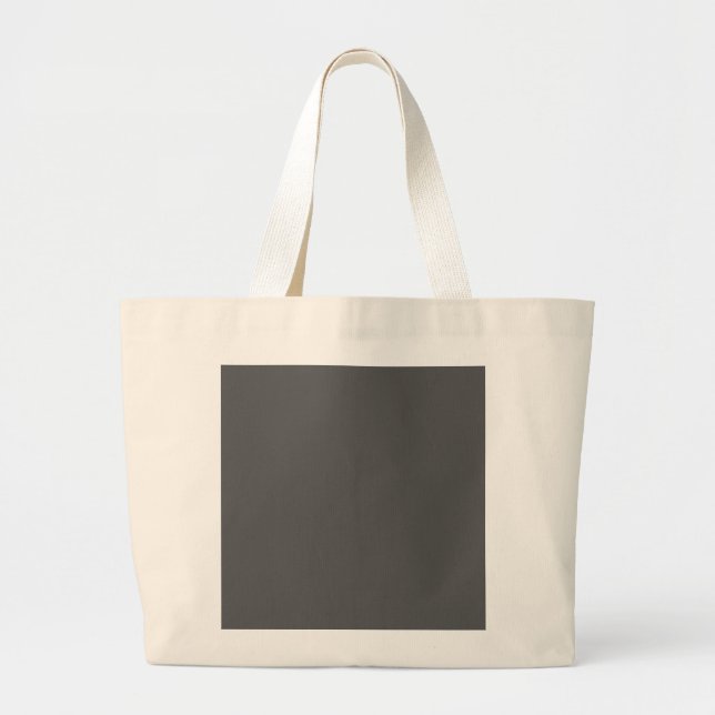 Create Your Own dark gray Custom Design Large Tote Bag (Front)