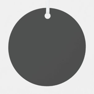 Create Your Own dark gray Custom Design Metal Ornament