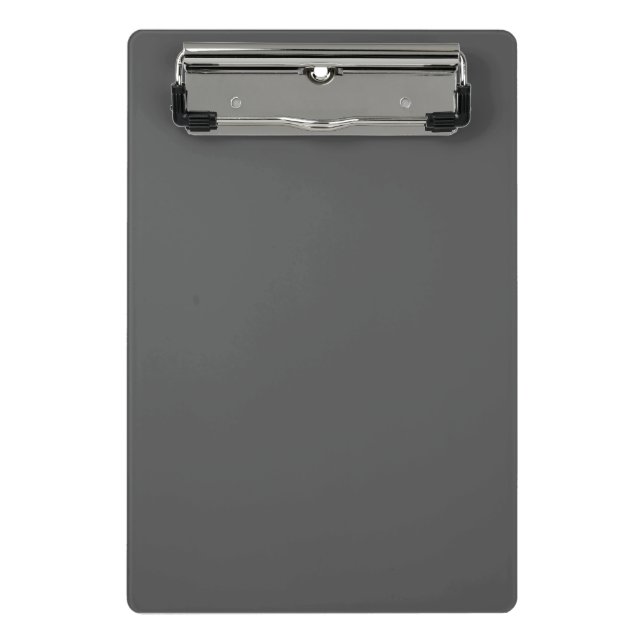 Create Your Own dark gray Custom Design Mini Clipboard (Front)