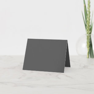 Create Your Own dark gray Custom Design Note Card