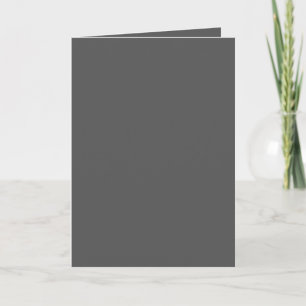 Create Your Own dark gray Custom Design Note Card