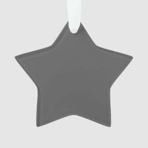 Create Your Own dark gray Custom Design Ornament