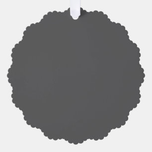 Create Your Own dark gray Custom Design Ornament Card