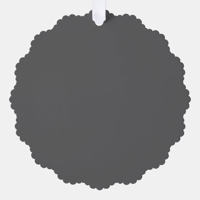 Create Your Own dark gray Custom Design Ornament Card (Front)