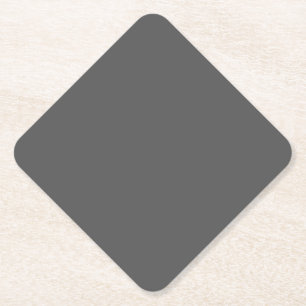 Create Your Own dark gray Custom Design Paper Coaster
