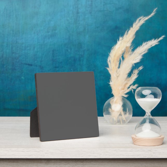 Create Your Own dark gray Custom Design Plaque (Insitu)