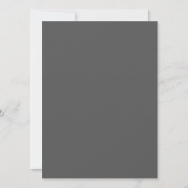 Create Your Own dark gray Custom Design Save The Date (Front)