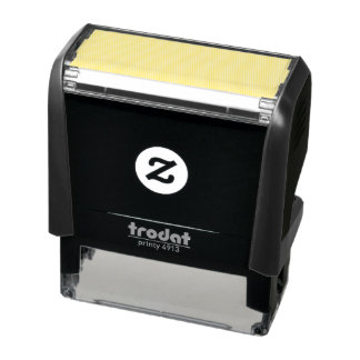 Create Your Own dark gray Custom Design Self-inking Stamp