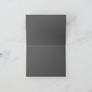 Create Your Own dark gray Custom Design Thank You Card