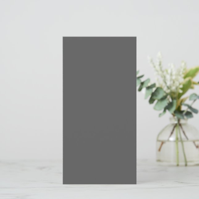 Create Your Own dark gray Custom Design Thank You Card (Standing Front)
