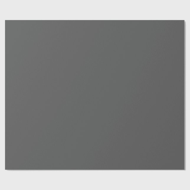 Create Your Own dark gray Custom Design Wrapping Paper (Flat)