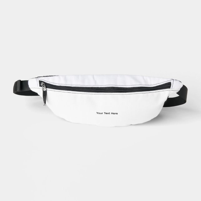 Create Your Own dark gray editable Fanny Pack (Front)