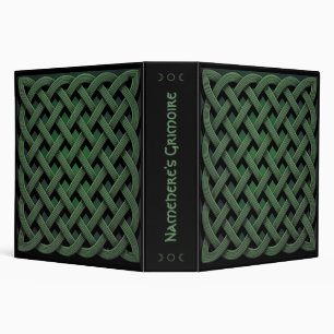 Create Your Own Dark Green Celtic Knotwork Binder