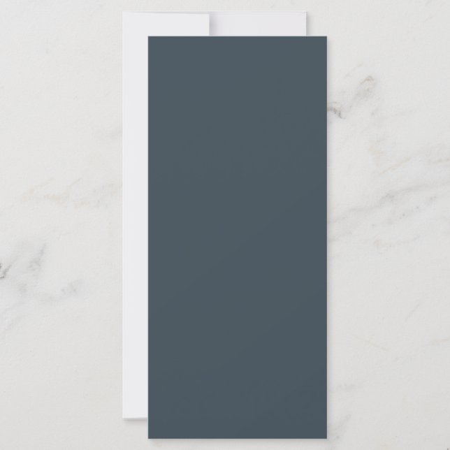 Create Your Own dark grey azure Flat Card (Front)
