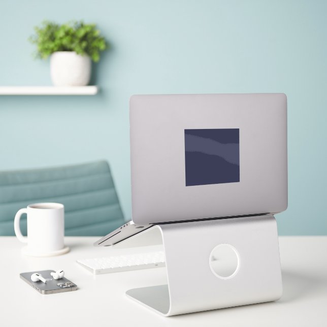 Create Your Own dark grey blue customizable (Laptop On Desk)