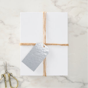Create Your Own dark grey blue customizable Gift Tags