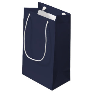 Create Your Own dark grey blue customizable Small Gift Bag