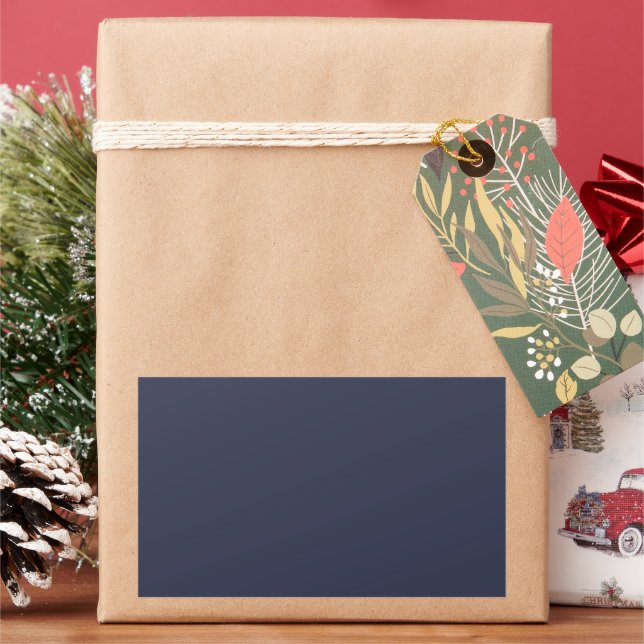 Create Your Own dark grey blue customizable Sticker (Holiday)