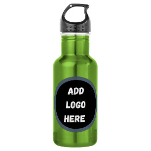 Create Your Own dark grey blue personalized 532 Ml Water Bottle