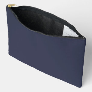 Create Your Own dark grey blue personalized Accessory Pouch