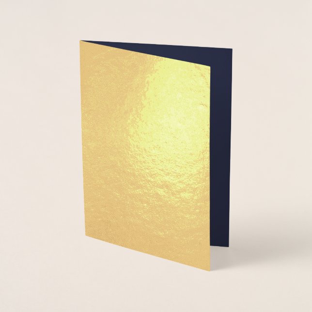 Create Your Own dark grey blue personalized Foil Card (Front)