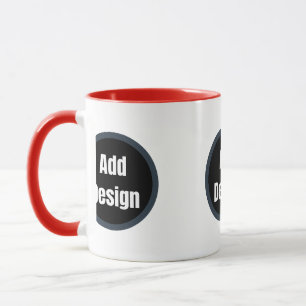 Create Your Own dark grey blue personalized Mug
