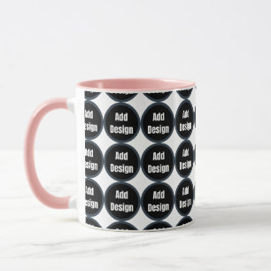 Create Your Own dark grey blue personalized Mug