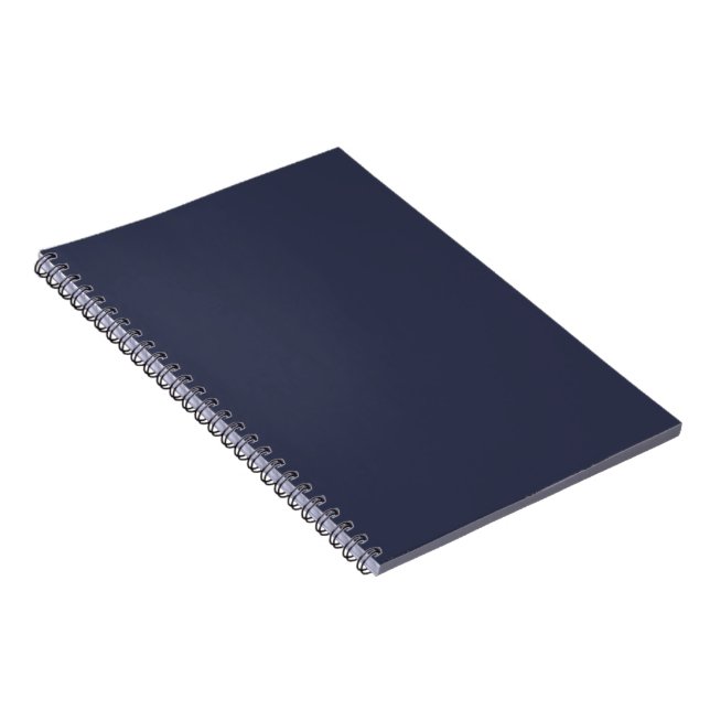 Create Your Own dark grey blue personalized Notebook (Right Side)