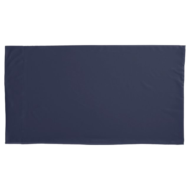 Create Your Own dark grey blue personalized Pillowcase (Front-Left)