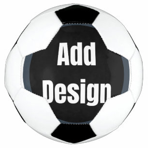 Create Your Own dark grey blue personalized Soccer Ball