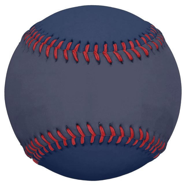 Create Your Own dark grey blue personalized Softball (Front)