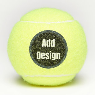 Create Your Own dark grey blue personalized Tennis Balls