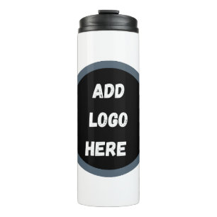 Create Your Own dark grey blue personalized Thermal Tumbler