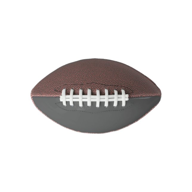 Create Your Own dark grey Custom Design Football (Front)