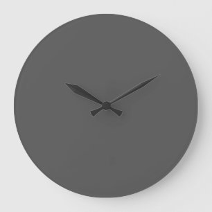Create Your Own dark grey Custom Design Large Clock
