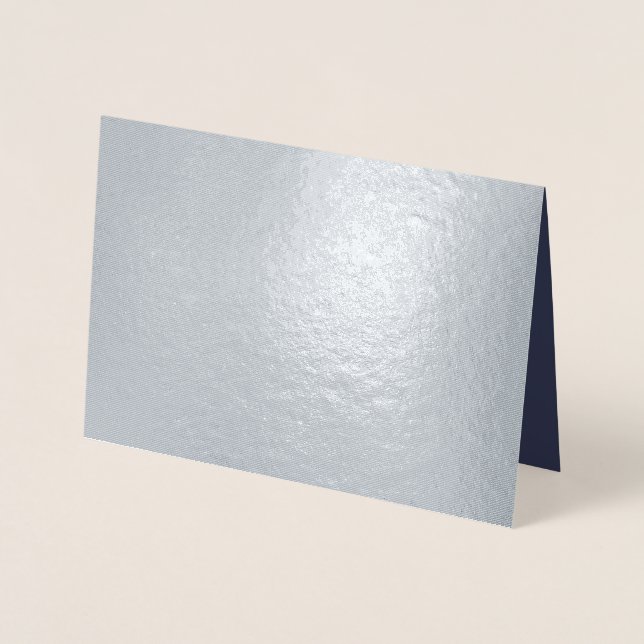 Create Your Own dark grey Custom personalized Foil Card (Front)